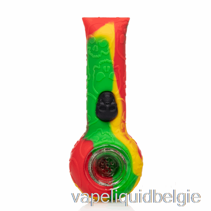 Vape Smaken Stratus Siliconen Schedel Handpijp Rasta (groen / Rood / Geel)